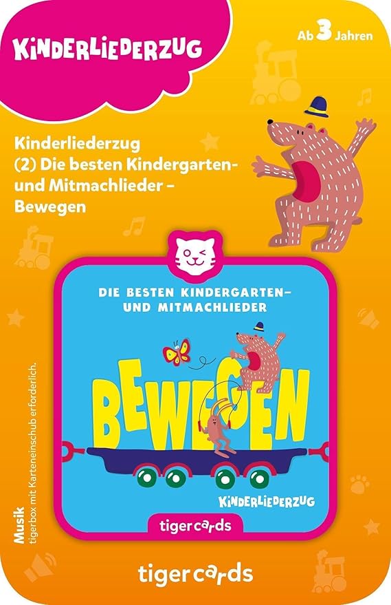 tigercard - Kinderliederzug - Die besten Kindergarten- und Mitmachlieder - Bewegen
