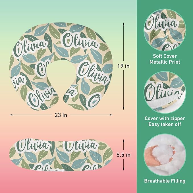Custom Car Seat Covers for Babies - Breathable Baby Car Seat Cover for Girls Boys, Green Print Kick-Proof Newborn Carrier Canopy Stretchy Stroller Cover for 4 Seasons