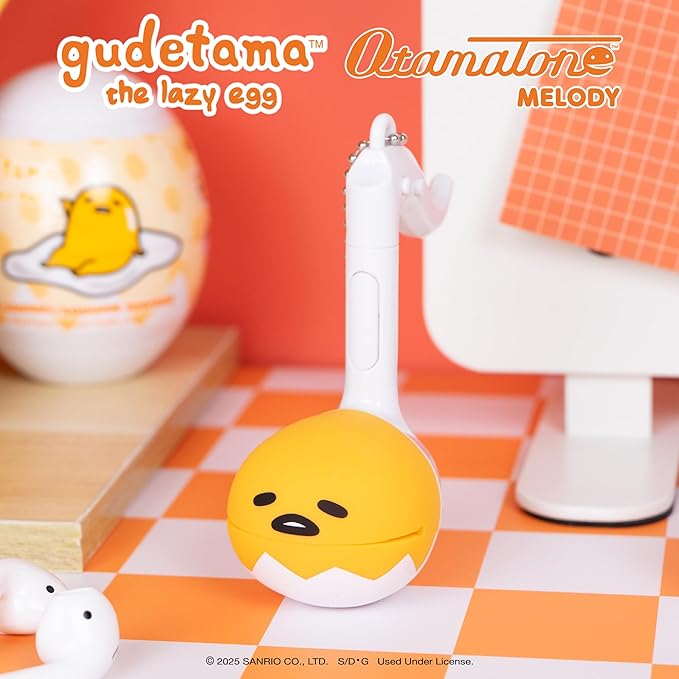 Otamatone Melody Gudetama Electronic Portable Music Instrument / Synthesizer Toy from Japan by Maywa Denki (Officially Licensed Gudetama The Lazy Egg) [English Instructions]