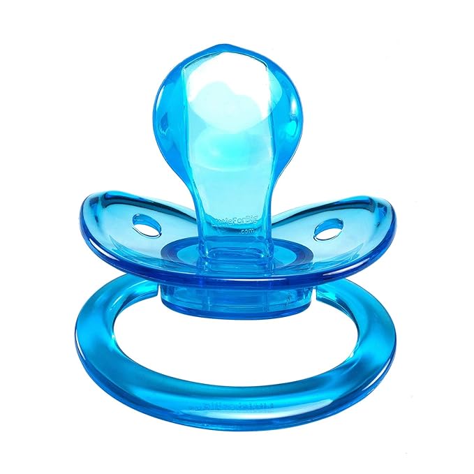 LittleForBig BigShield Adult Sized Pacifier Candy Gloss Pacifiers Set - Blue and Purple