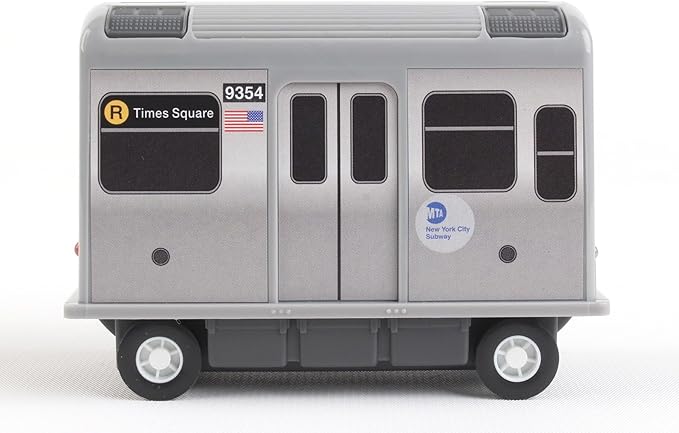Daron MTA Subway Pullback Toy w/ Light & Sound TT3501 Grey
