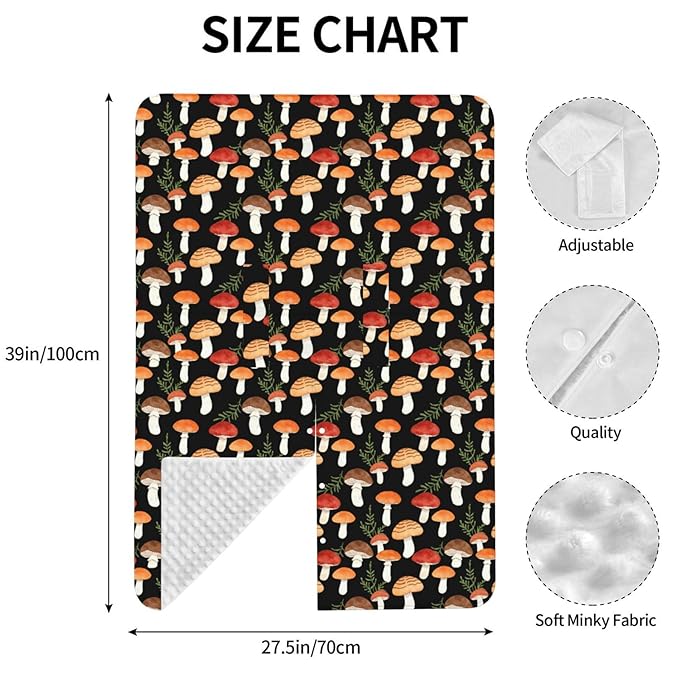 Mushroom Baby Car Seat Canopy Cover Multi Use Shower Gift, Nursing Cover for Mom Nursing Covers, Mushroom Baby Stuff Items