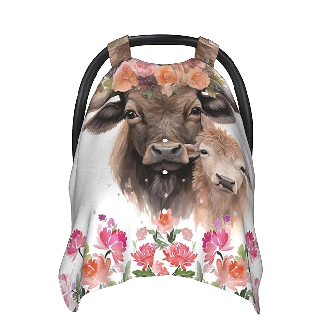 Personalized Baby Car Seat Canopy with Name Custom Minky Buffalo Car Seat Covers Nursing Cover for Breastfeeding Multi-Use Cover Infant Carrier Carseat Winter Cover for Newborn Girls Boys