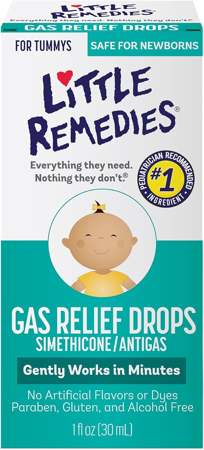 Little Remedies Gas Relief Drops & Ezy Dose Kids Oral Syringe Bundle | 1 oz. & 10 mL