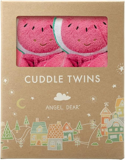 Angel Dear Watermelon Twin Set Blankies Box.