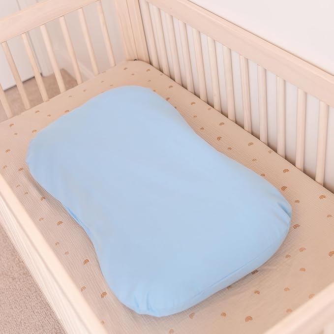 100% Waterproof Baby Lounger Cover - 2-Ply Organic Cotton Slipcovers Keep Your Lounger Clean & Your Baby Comfy - Machine Washable - (Lounger Not Included) - Blue
