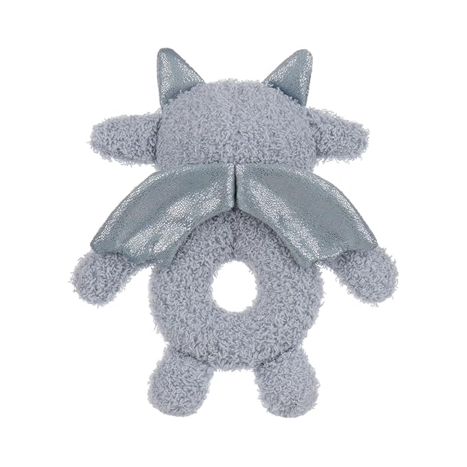 Apricot Lamb Dragon Rattle Soft Baby Rattle for Boys and Girls, Plush Stuffed Animal Rattle Toy Lovey for The Newborn, 0-3 Months, 0-6 Months and Above
