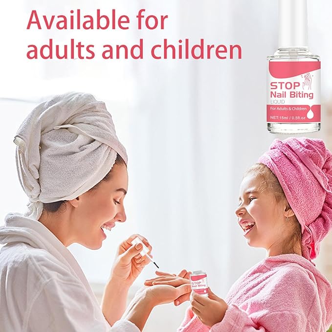 Nail Biting Stopper - 15ml Biting Polish, Bitter Tasting Nail Protection Solution for Kids & Adults
