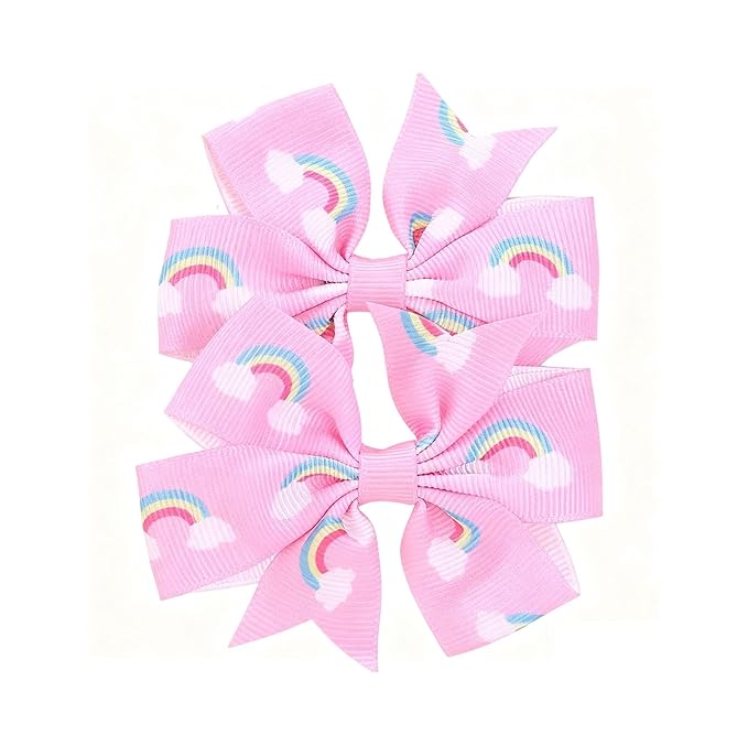 Baby Rainbow Cloud Headband Girls Hair Clips Pin Cloud Hair Band Rainbow Headwear BBG17 (Hair Clips-D)