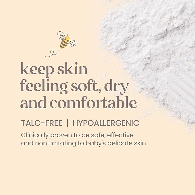 Burt's Bees Baby Dusting Powder,100% Natural Origin Baby Powder Talc-Free,7.5 oz. Bottle,(Pack of 2)
