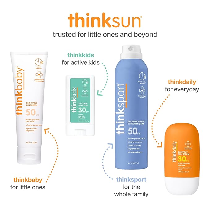 Think Sport Clear Zinc Sunscreen SPF 30, 6 FZ