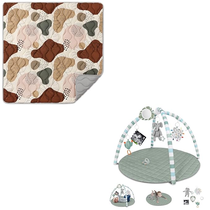 Baby Play Gym Mat + Baby Play Mats for Floor,50x50