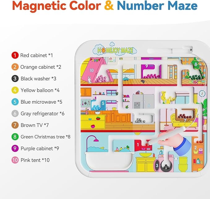 INNOSKY Toddler Montessori Toy Busy Board for 1-2 Year Old Boys Girls Gift, Baby Toy 12-18 Months, Musical Learning Educational Toys for 1 Year Old, 1st Birthday Baby Boy Girl Gifts