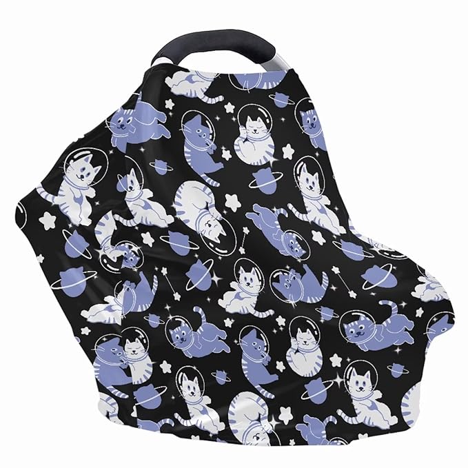 Dinosaur Car Seat Canopy Breastfeeding Cover - Multi Use Baby Stroller and Carseat Cover, All Weather Breastfeeding Covers, Boys and Girls Shower Gifts