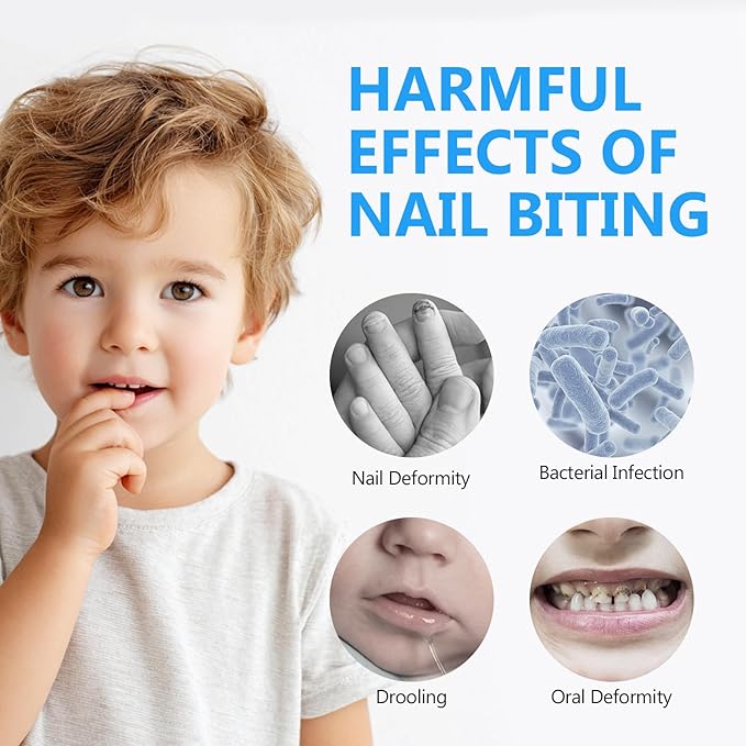Nail Biting Treatment For Kids,Thumb Sucking Deterrent - Safe, Natural Solution to Stop Finger Biting and Thumb Sucking Habits for All Ages, 10ml/0.35Fl Oz
