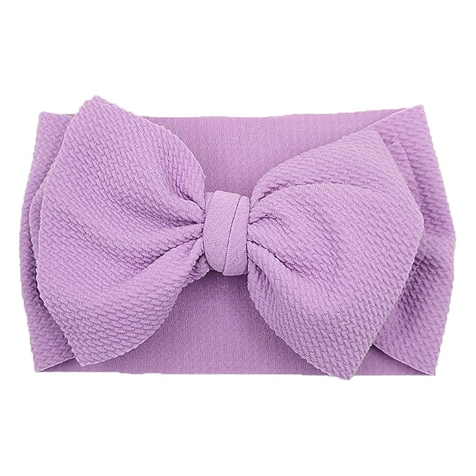Baby Headbands for Girls Nylon Hair Bows Turban Knotted Headwraps for Newborn Infant Toddlers Kids (PR20)