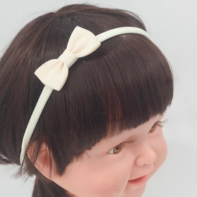 Nihao Baby Mini Small Bows for Preemie Baby New Baby Headband Set Infant Girl Gift -5 PCS