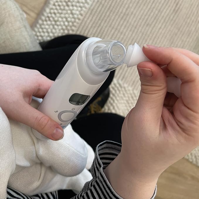 Dr. Talbot's Electric Nasal Aspirator for Babies - with Hygienic Travel Case - Ear Wax Removal Tool and Nose Cleaner