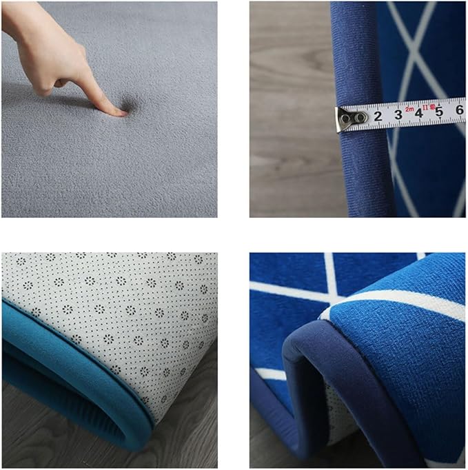 Play Crawling mat for Nursery Baby, Extra Soft Activity Floor Mat for Kids Playroom Bedroom- hot pink-80 * 100cm