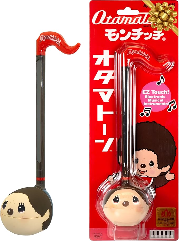 Otamatone Japanese Electronic Musical Instrument Portable Music Synthesizer from Japan by Maywa Denki Studio Award Winning, Educational Fun Gift for Children, Teens & Adults - Monchhichi