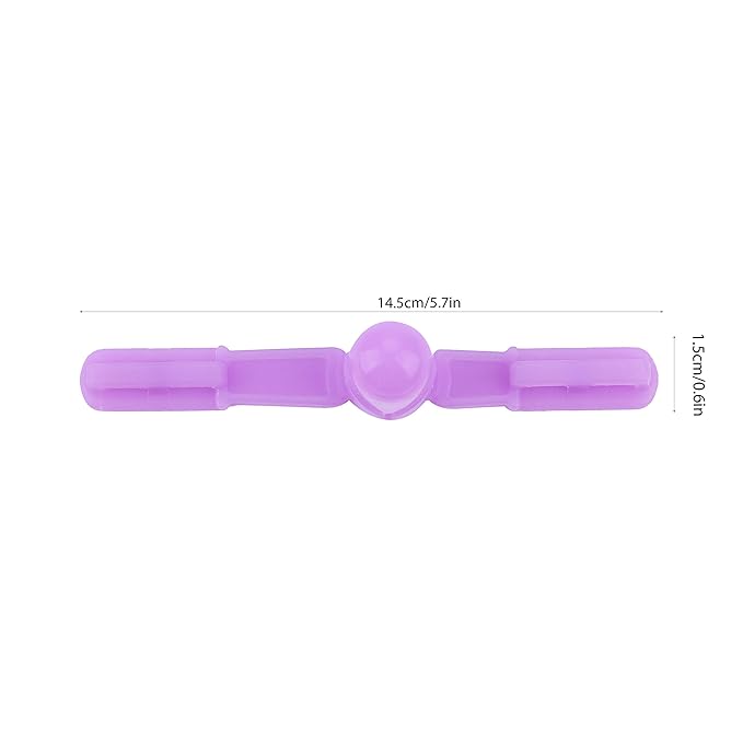 Thumb Sucking Finger Protector, Adjustable Biting Teether Soft Silicone Finger Guard Thumb Protector for Babies 3 Months and Above(Purple)
