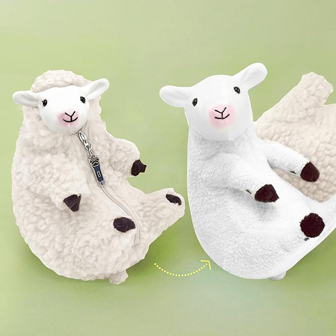 AGRIMONY Cute Shaved Sheep Stuffed Animals,Small Plushies Kawaii Lamb Plush Toys, Easter Valentines Mothers Day Birthday Christmas Funny Gifts Sheep Decor for Kids Girls Boys Teens Women