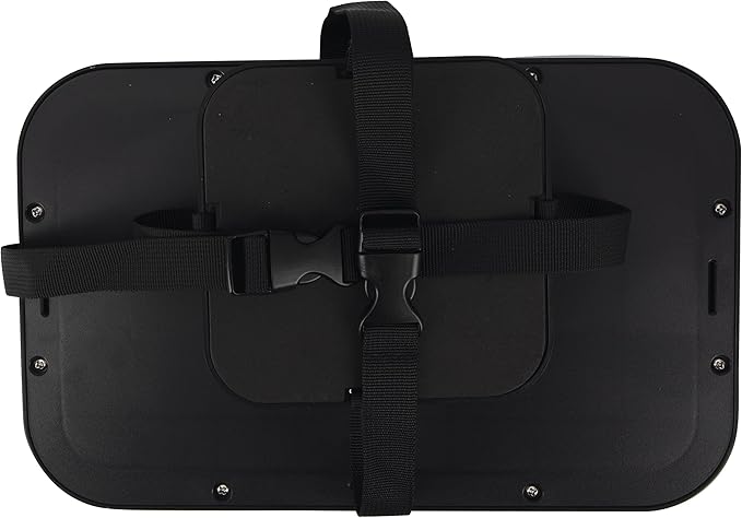 Nuby Adjustable Backseat Baby Mirror with Swivel Base for Easy Viewing, Quick Install, Shatter Resistant, Black