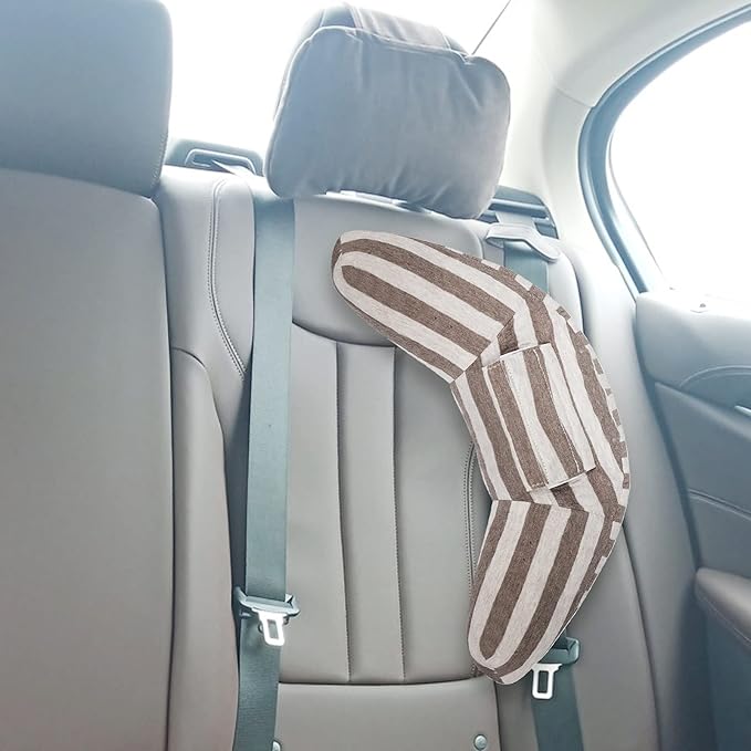 PENINSULA LOVE Kids Car Travel Pillow Car Seat Belt Pillow Cute Plush Headrest Neck Cushion Safety Strap Cover Universal Fit