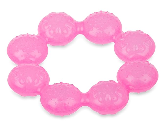 Nuby IcyBite Soother Ring Teether, Colors May Vary, 1 Count