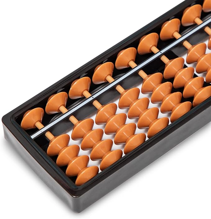 Digital Standard Abacus-17.8 cm-Professional 11-Column Soroban Calculator (Functional and Educational Tool)