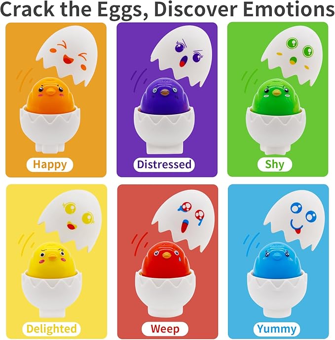 WEEJOYGAM Easter Eggs Toys for Toddlers 1-3, Matching Egg Montessori Toys for 1 2 3 Year Old Baby Boy Girl Easter Basket Stuffers 1st Birthday Gift, Sensory Color Sorting Shape Sorter Fine Motor Skill