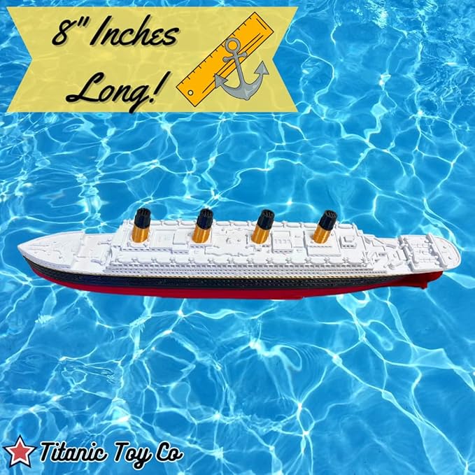 Olympic Bath Boat and Pool Toy by TitanicToyCo, RMS Titanic Toys for Kids, Historically Accurate Titanic Toy, Titanic Ship, Titanic Cake Topper, Titanic Figurine