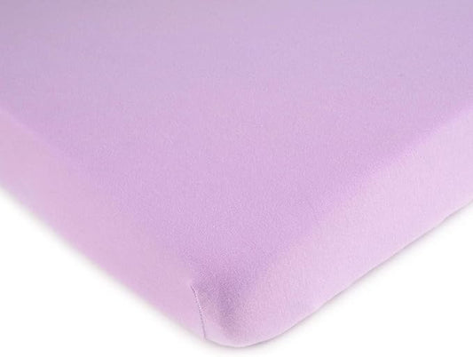 SheetWorld Fitted Baby Bassinet Sheet fits MiClassic 2in1 Stationary & Rock Bassinet 20.5 x 35.5, 100% Cotton Jersey, Hypoallergenic, Butter Soft, Solid Lavender, Made in USA