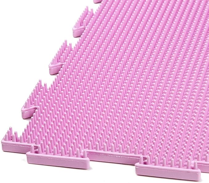 Sensory Mat Module Set of Massage Game Mats Orthopedic Massage Puzzle Floor Mats (Light-Colored)