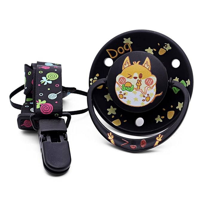 Big Shield Adult Pacifiers for Sleep: Pacifier for Adult with Paci Clips