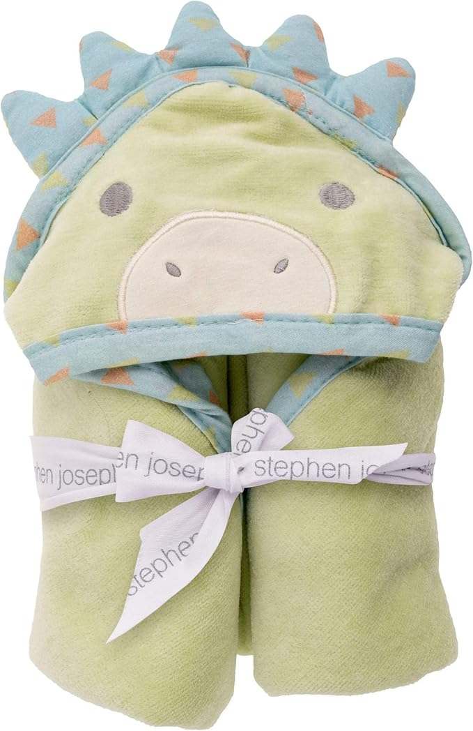 Stephen Joseph Hooded Bath Towel, Dino