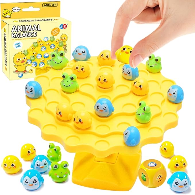Duck Balance Game, Balance Board Game, Two-Player Duck Balanced Tree Board Game, Montessori Duck Balance Tree Educational Toys, Children Desktop Game Gift for Boys Girl (Duck)