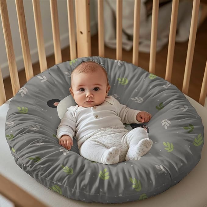 Newborn Lounger Cover, Panda Removable Newborn Lounger Cover Soft Baby Lounger Cover Portable Infant Lounger Slipover Breathable Nest Pillow Cover for Boys Girls