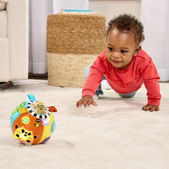 VTech Baby On-the-Moove Activity Ball with Textures, Orange