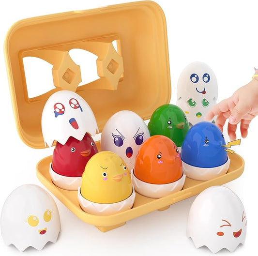 Easter Basket Stuffers for Toddlers,Easter Eggs Toys for Babies Boys Girls Kids,Toddler Easter Basket Stuffers Prefilled Easter Eggs with Toys Inside Filled Infant Montessori Toys Gifts
