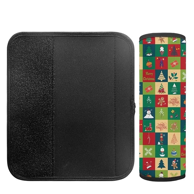 AFPANQZ Christmas Pattern Car Seat Belt Pads Covers for Baby Kids Toddler Soft Comfortable Seat Belt Shoulder Pads Soft Comfy Seat Cushion Shoulder Straps Cushion for Backpack Bag Xmas Decor