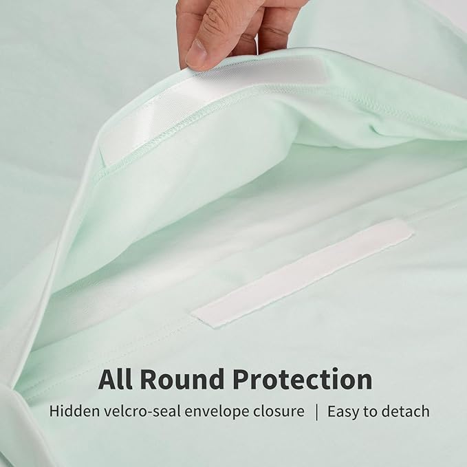 Pucmaoci Organic Waterproof Baby Lounger Covers | 100% Organic Cotton| Removable Cover with Waterproof Liner | Machine Washable and Dry (Cover only) (Green)