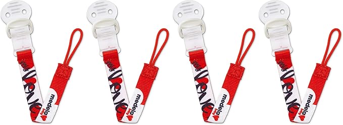 Medela Pacifier Clip Holder, Universal Design fits Most Pacifiers, BPA-Free, Opens with One Hand