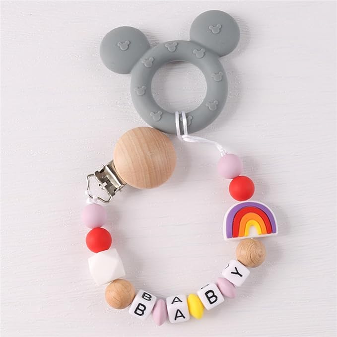 Personalized Pacifier Clip Customized Pacifier Clip with Custom Name Custom Pacifier Clip Holder with Name
