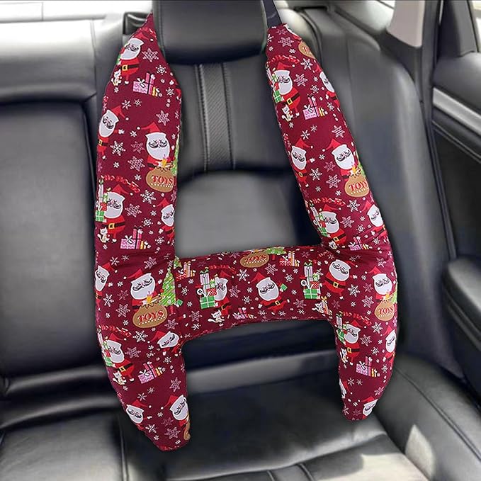 Generic Kids Car Seat Head Support H Shape Kids Neck Pillow - Kid Car Sleeping Head Support, 28x22in Car Travel Pillow with Headrest for Kids and Adults for Head, Neck, Arm Supports, Christmas
