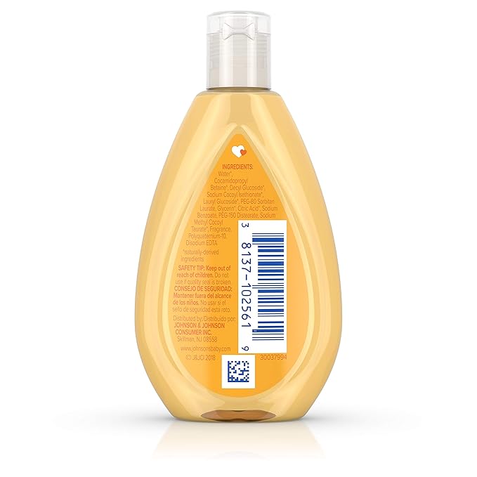 Johnson's Baby Shampoo with Gentle Tear Free Formula, Travel Size, 1.7 Fl Oz (Pack of 2)