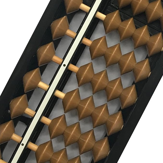 Digit Standard Abacus Soroban Professional 17 Column (10.2 inch) Math Abacus, Math Calculating Tool with Reset Button for Adults (Cofei)