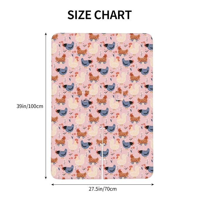 Cute Chickens and Flowers Baby Car Seat Canopy and Nursing Cover for Breastfeeding Multi-Use Cover Lightweight Infant Stretchy Carrier Carseat Winter Cover for Newborn Girls Boys