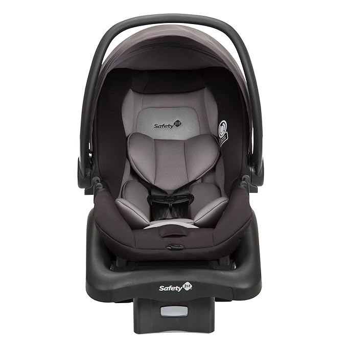 Safety 1st Smooth Ride Travel System Stroller and OnBoard FLX Infant Car Seat, Newborn to Toddler Baby Combo, Easy-Install, Large Canopy, Ample Storage, Foldable, Rear-Facing 4-30 lbs, Monument
