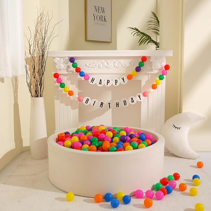 GOGOSO Ball Pit Balls for Toddlers Dogs Baby Boys Girls 2.2Inch Plasticball Toys for Kid Play Tent Birthday Slides Party Decor 50 100 170 200 500 1000